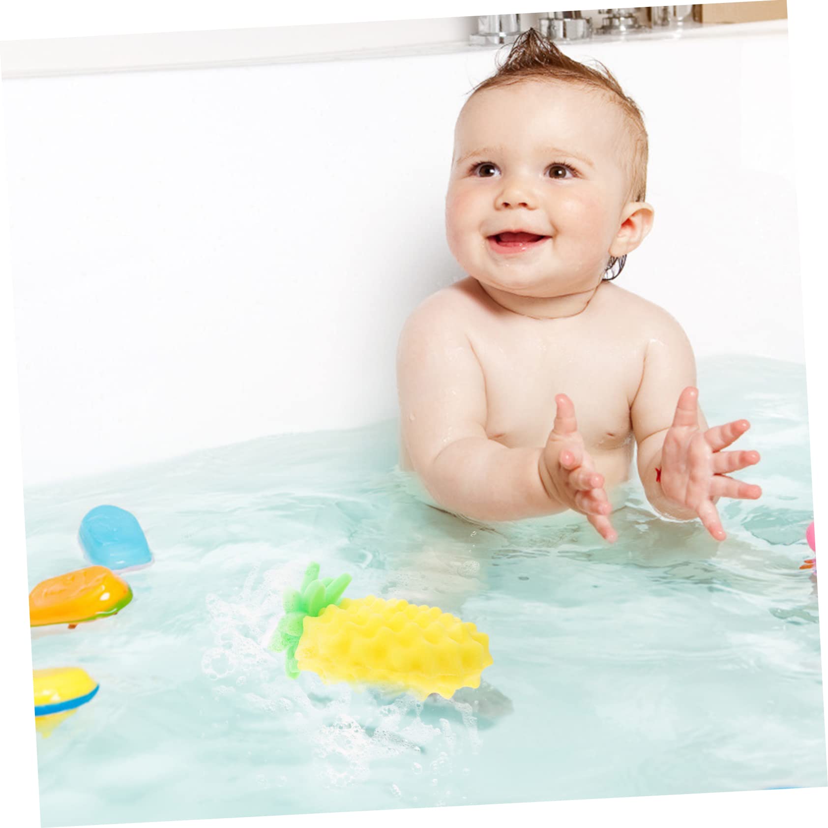 Spazzola Da Bagno Per Neonati Spugna Per Scrub Allananas Per Bambini E Bambine Spugna Da Bagno Esfoliante Delicata Per Bambini Piccoli