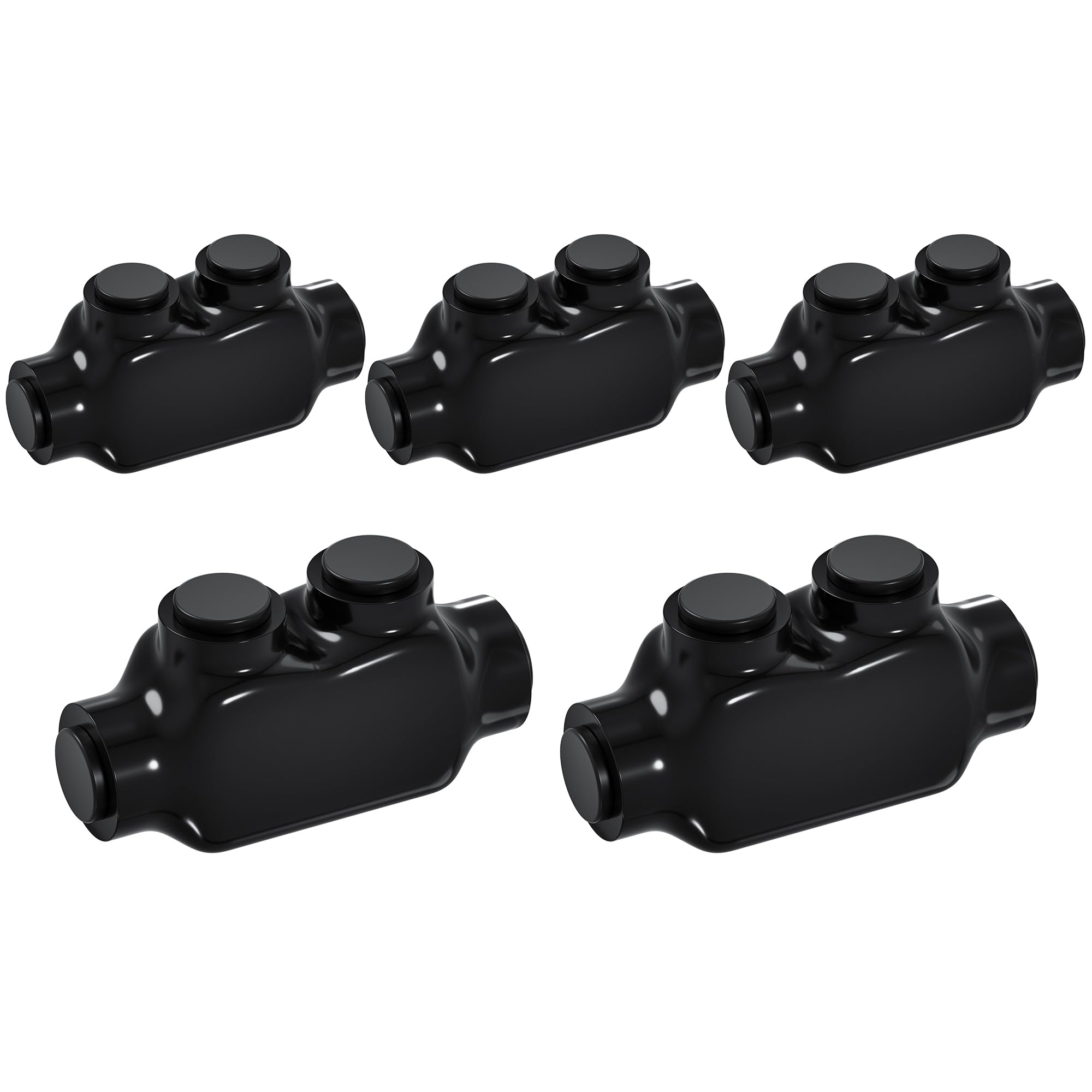 Conector aislado multigrifo QMS-D2-1 de aluminio para cables de cobre de 2500V 8
