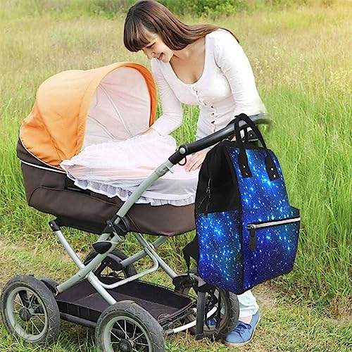 Sac à langer multifonctionnel grand format avec sacs d'organisation Galaxy Stars