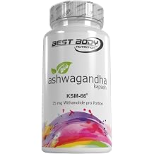 Best Body Nutrition Ashwagandha KSM-66 Organic Capsules Pack of 60 500 mg