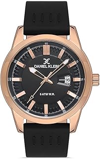 Daniel Klein Watch for Men, Quartz Movement, Analog Display, Black Metal Strap-DK.1.13296-4