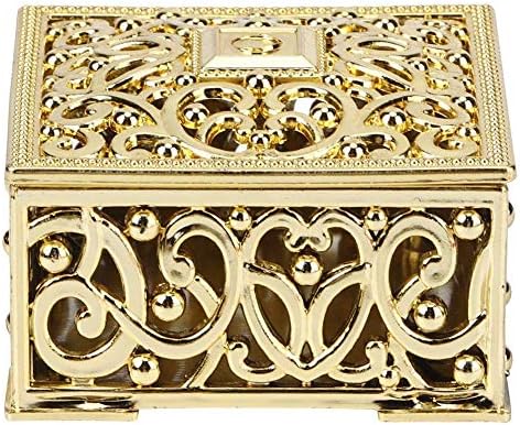 Agatige 12pcs Wedding Favour Boxes, Gold Small Gift Boxes Candy Chocolate Box Party Favors Box Table Decoration for Baby Shower Christmas Birthday