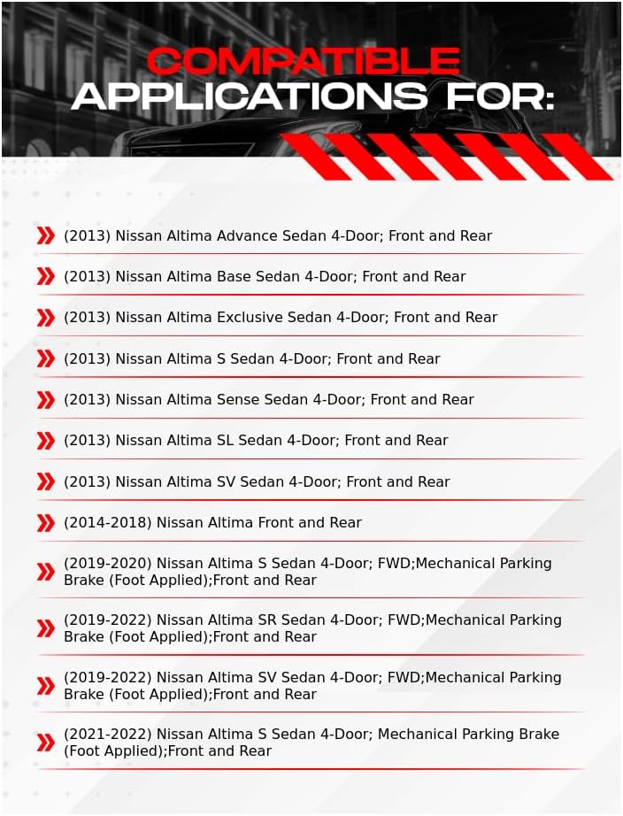 Miniatura 2 de R1 Concepts - Kit de rotores de freno delanteros y traseros + pastillas de freno de cerámica, kit de herramientas (freno de estacionamiento mecánico)