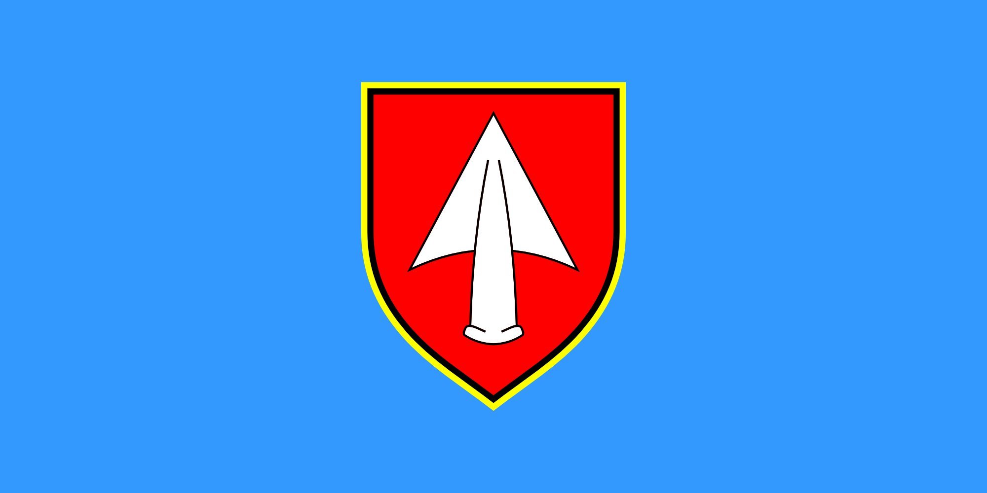 Drapeau large Kršana de qualité supérieure avec finitions renforcées