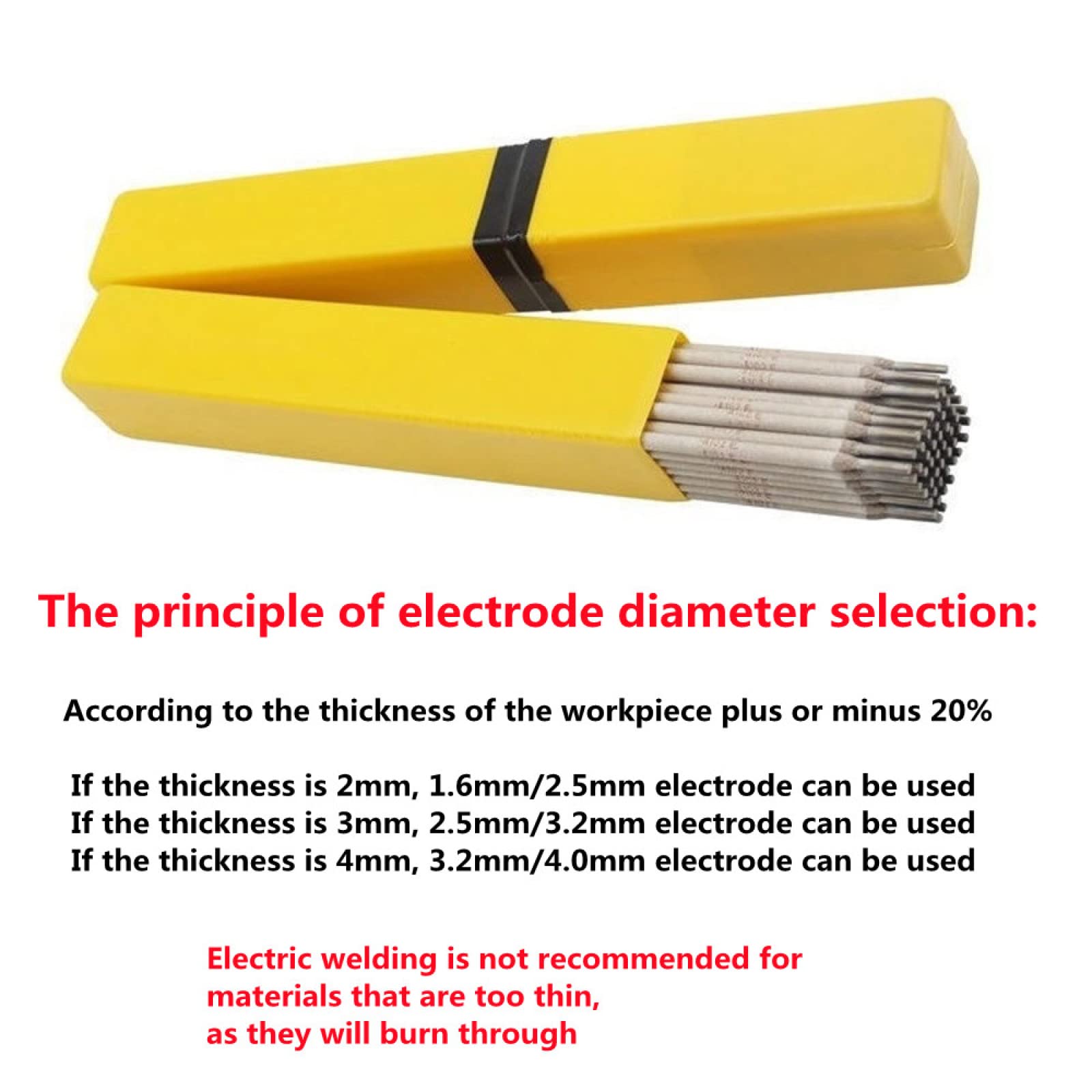 Electrodo de acero inoxidable A102, utilizado para soldar acero inoxidable 308, diámetro 2.5/3.2/4.0mm, 2KG,2,5 mm * 2 kg