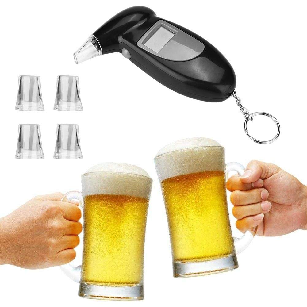 Alcoholímetro Profesional Analizador De con Pantalla LCD Detector De Mentiras Prueba De Alcoholemia Portátil Y Compacto para Uso Y Profesional