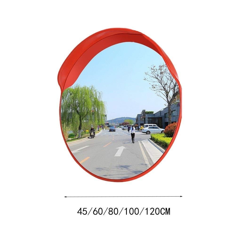 Espejo Convexo de Seguridad para Exteriores, Gran Angular de 45-120 cm, para escuelas, escuelas y comunidades (tamaño: 120 cm)