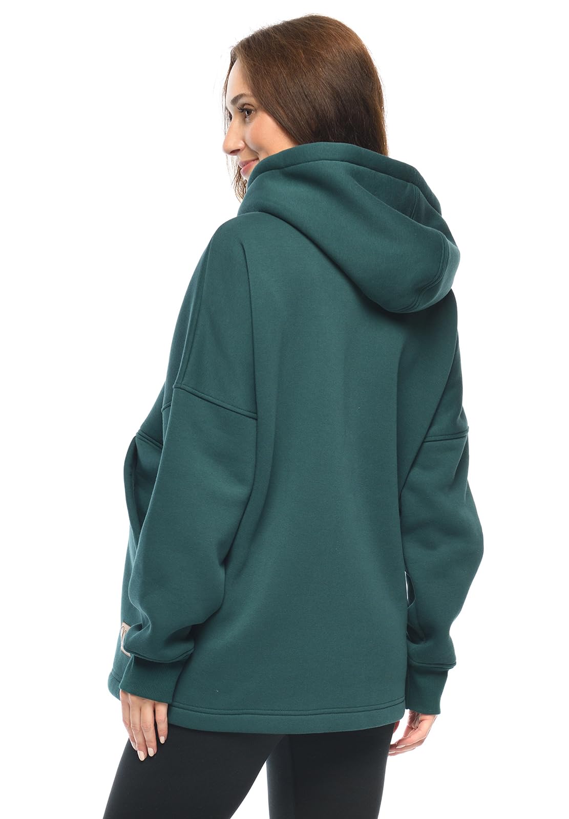MijaCulture Umstandsmode M021 Megan M021 Pull d'allaitement et de grossesse 2 en 1 Taille L/XL, vert