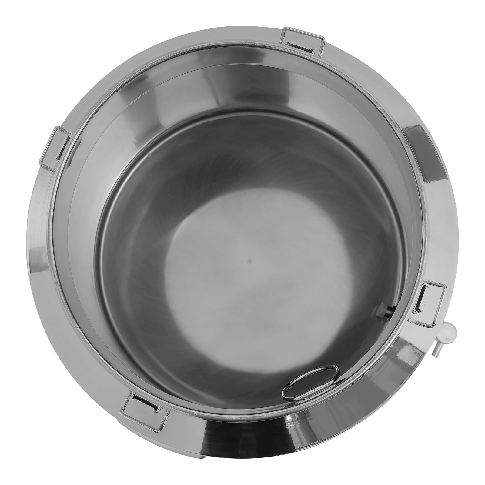 Lechera de acero inoxidable, olla de 64 litros con tapa hermética, grifo, hebillas de bloqueo, asas laterales y superiores, recipiente de almacenamiento de alimentos ideal para uso agrícola y lácteo