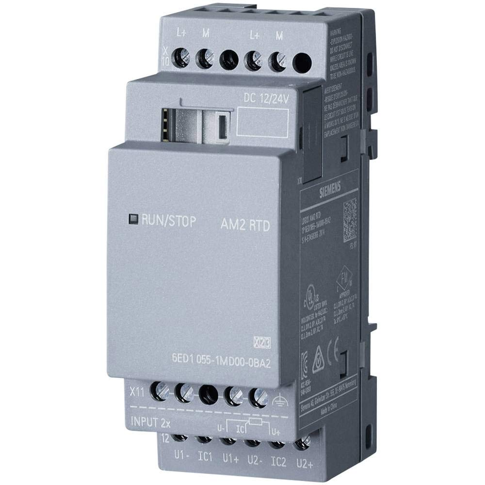 SIEMENS Logo! E/A-Modul, 2 Eing. Analog, PT100/1000 Eing.Typ für Logo! 8, Logo! 8,2 12 → 24 V dc