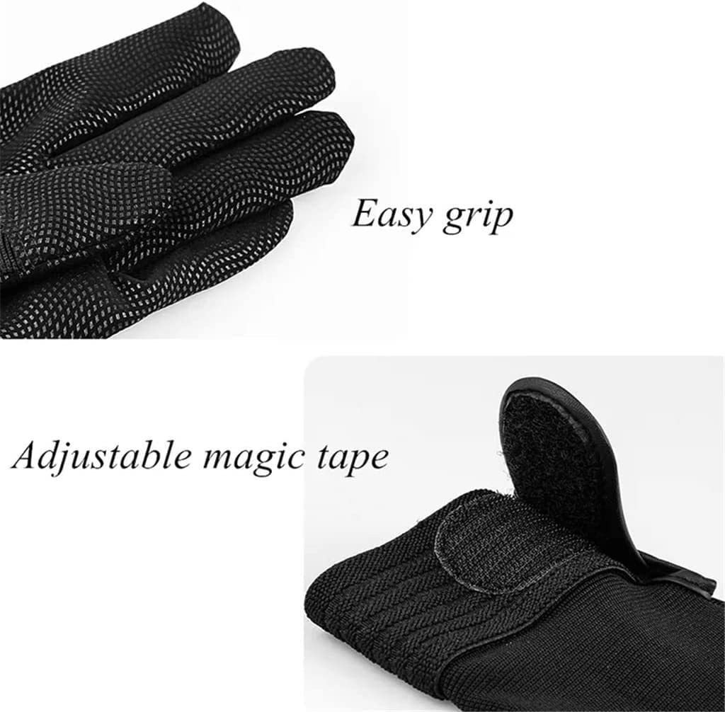 Guantes de Ciclismo Guantes De Guantes Ciclismo Táctil Unisex Camping Senderismo Guantes De Dedos Guantes Deportivos (Color : Black, Size : M)