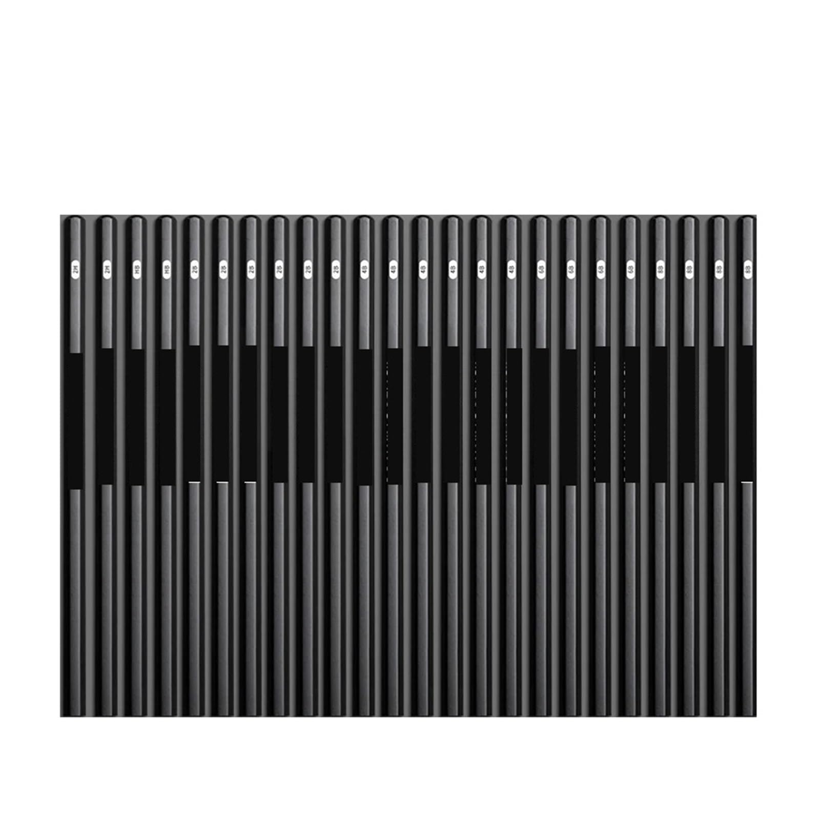 Generisch 2H HB B 2B 3B 4B 6B 8B 12B 14B Skizze Zeichenstifte Set Skizzieren for Künstler Anfänger(24PCS MIX)