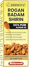 Baidyanath Asli Ayurved Rogan Badam Shirin 50Ml - 100% Pure Almond Oil, Cold Pressed | Natural Skin Softener For Glowing Skin & Hair Growth
