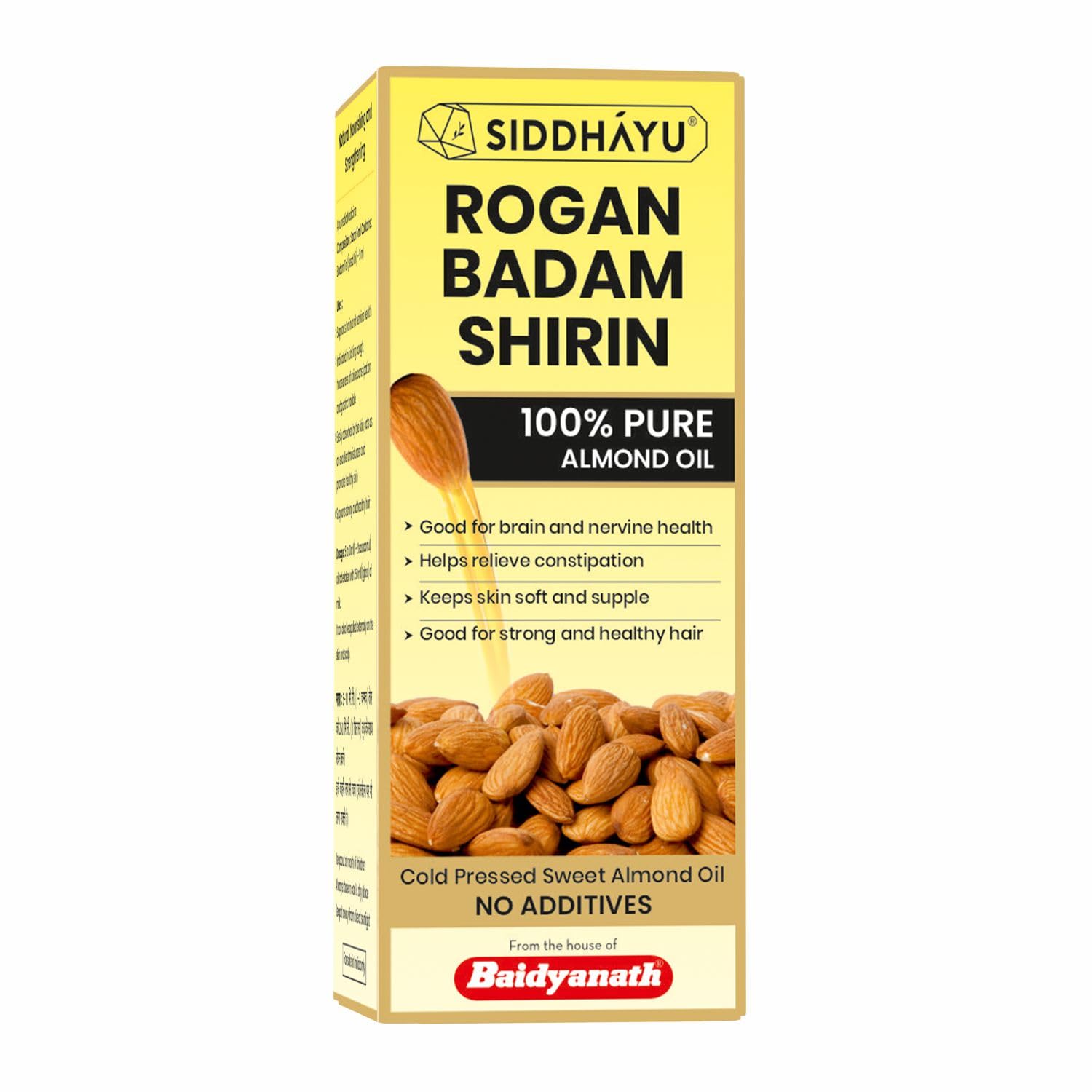 Baidyanath Asli Ayurved Rogan Badam Shirin 50Ml - 100% Pure Almond Oil, Cold Pressed | Natural Skin Softener For Glowing S... - Review, Price and Buying Guide