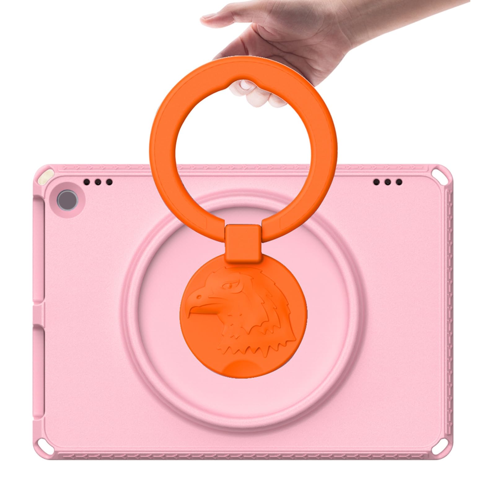 Cocoarm Custodia Protettiva in EVA Protezione per Tablet con Supporto Girevole e Maniglia Copertura Antiurto Ritagli Precisi per HD10 2021 2023 Bambini Studenti Viaggi (PINK)