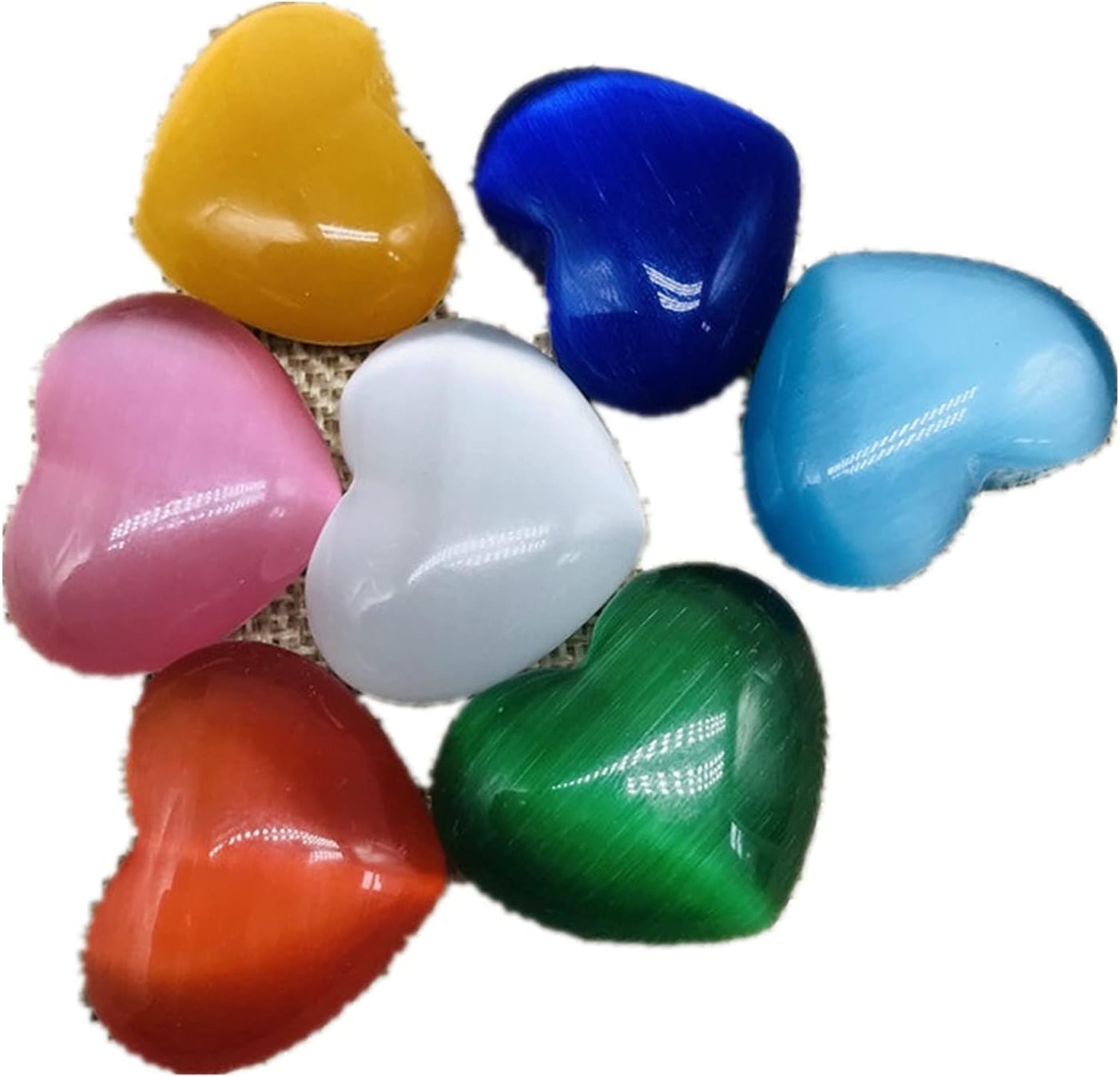 装飾的な石 最安値に挑戦 天然猫の目のクリスタルハート飾りクリスタルラブストーンハート愛の装飾的な石の石7pcs 装飾的な石 最安値に挑戦 天然猫の目のクリスタルハート飾りクリスタルラブストーンハート愛の装飾的な石の石7pcs