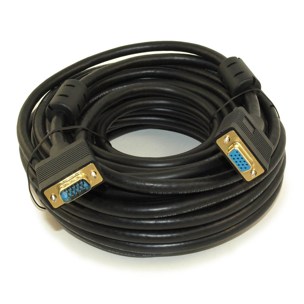 MyCableMart 50ft Premium VGA Extension M/F Triple-Shield Cable Gold Plated
