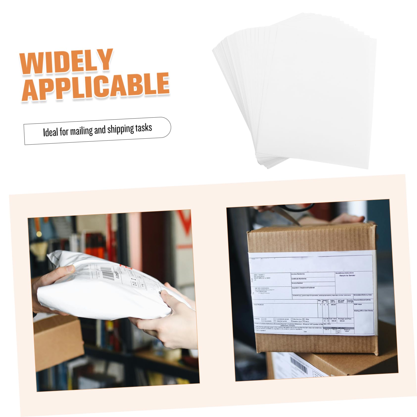 Papel de Etiquetas A4 Mate Autoadhesivo Blanco 100 Hojas
