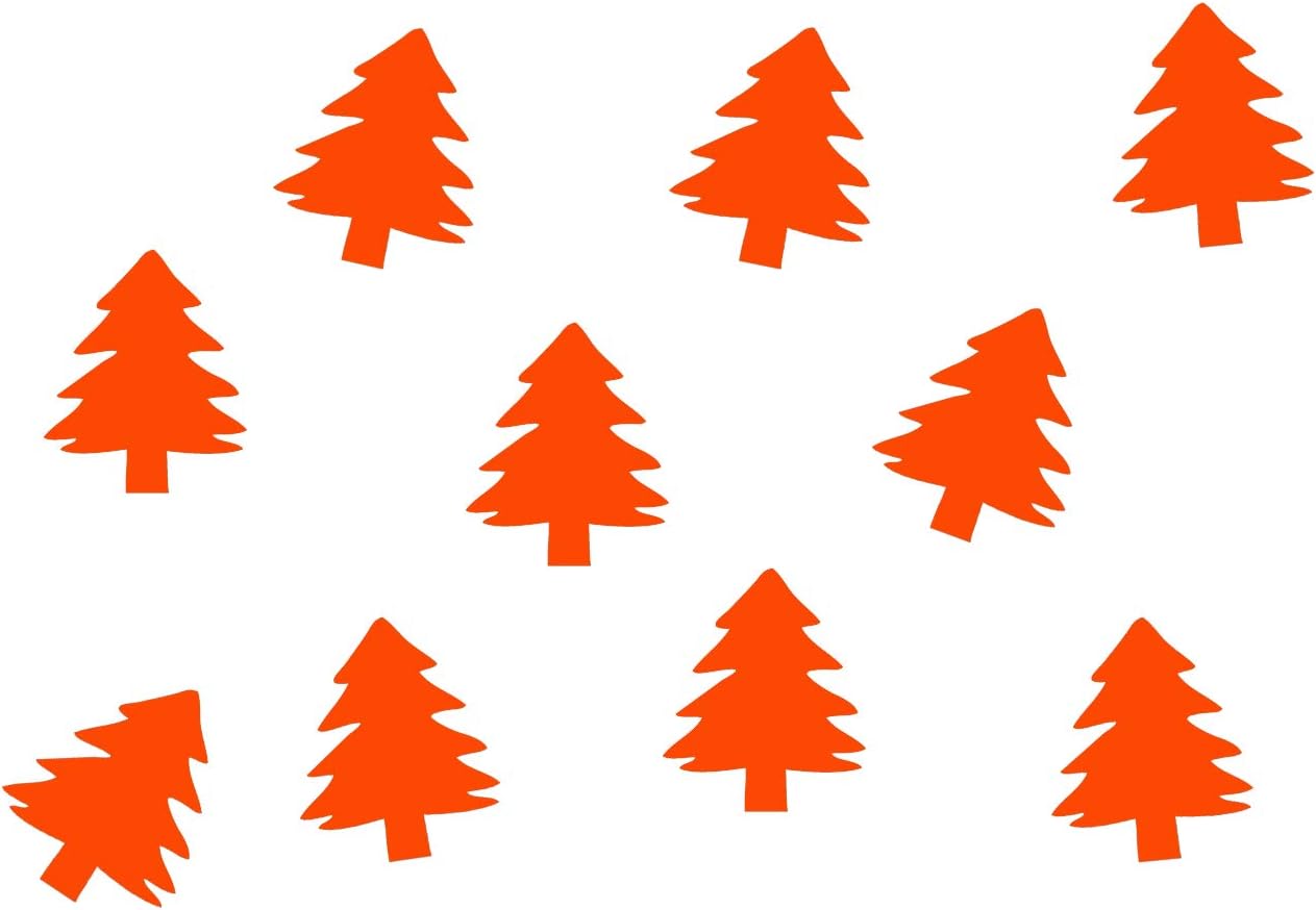 Miniblings 10X Patch Hotfix Iron On Motif 28mm Velvety Flock Christmas X-Mas Tree, Color:Blue