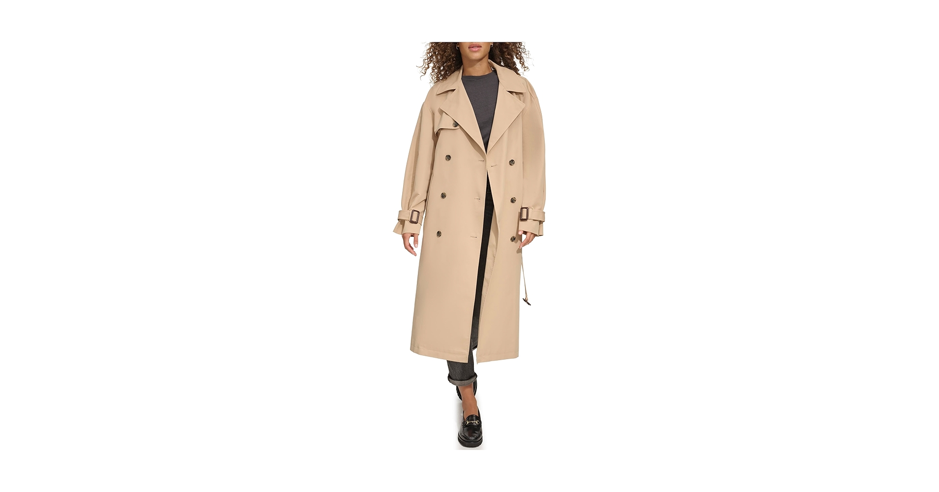 ✨未使用品✨【Her lip to】Belted Trench Jacket M Faux Suede Belted Jacket