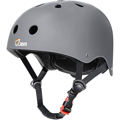 JBM Skateboard Helmet - Lightweight, Adjustable & Ventilated Helmet for Scooter, Roller Skate, Inline Skate