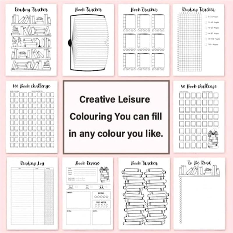 wangzongniubi Bullet Dotted Journal Game, Book Tracker, Habit Tracker, Monthly Spending Tracker,for Savings,Finance,Dreams,with 12 Colouring Pencils for Planners(1PC)