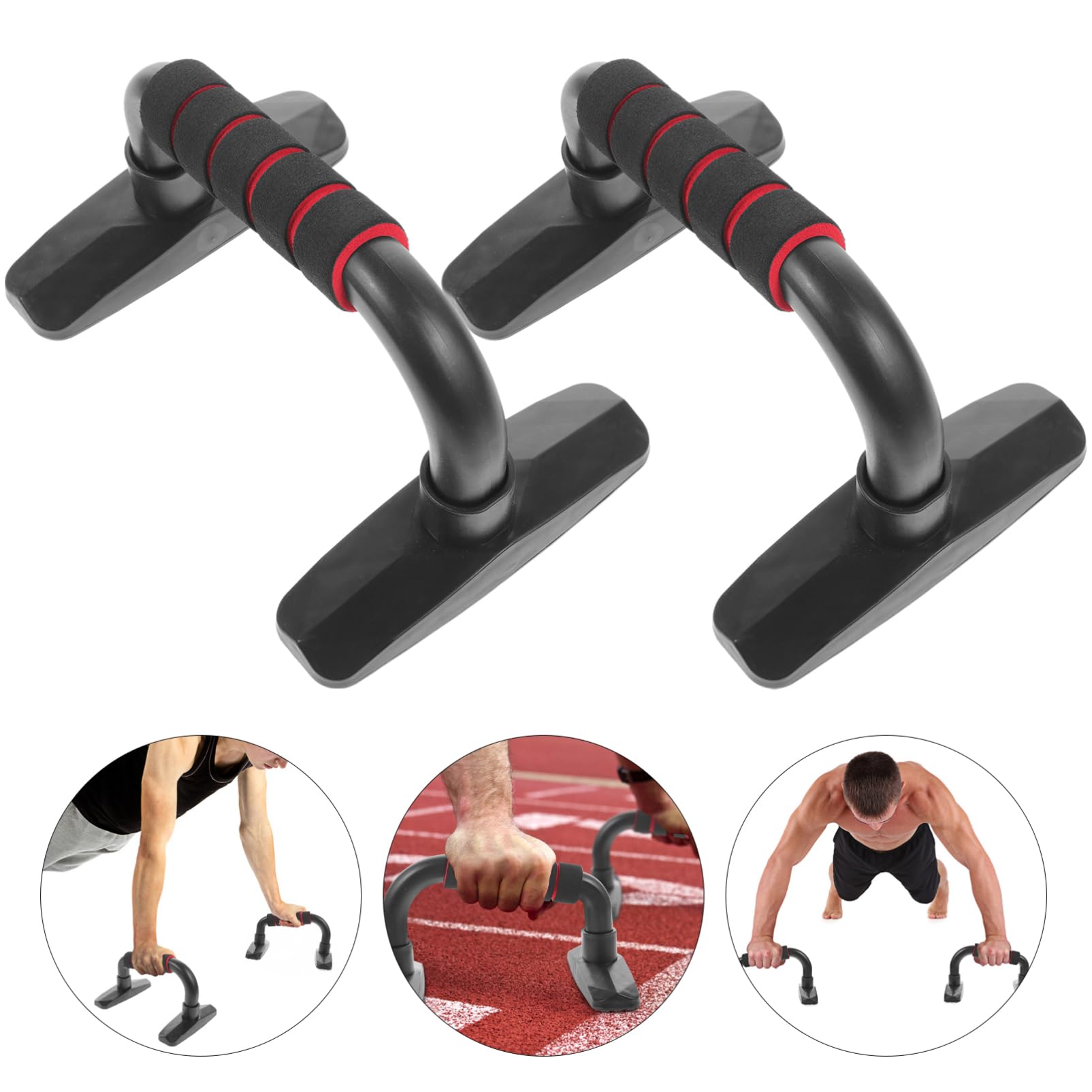 VICASKY 2pcs Push-up Bar Home Fitness Equipment Push-tool Hand Grip Exercise for Arm Muscle Workout