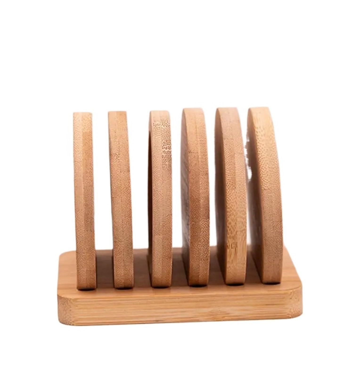 Insulated Coasters 6 Coasters Plus 1 Base Drink Coasters Bamboo Set For Home Office Heat Resistant For Kitchen For Tea for Home Decor Dining Table