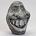 Bits and Pieces-Big Stone Smiley Face-Polyresin Garden Statue - Perfect Ornament for Your Garden, Porch or Patio