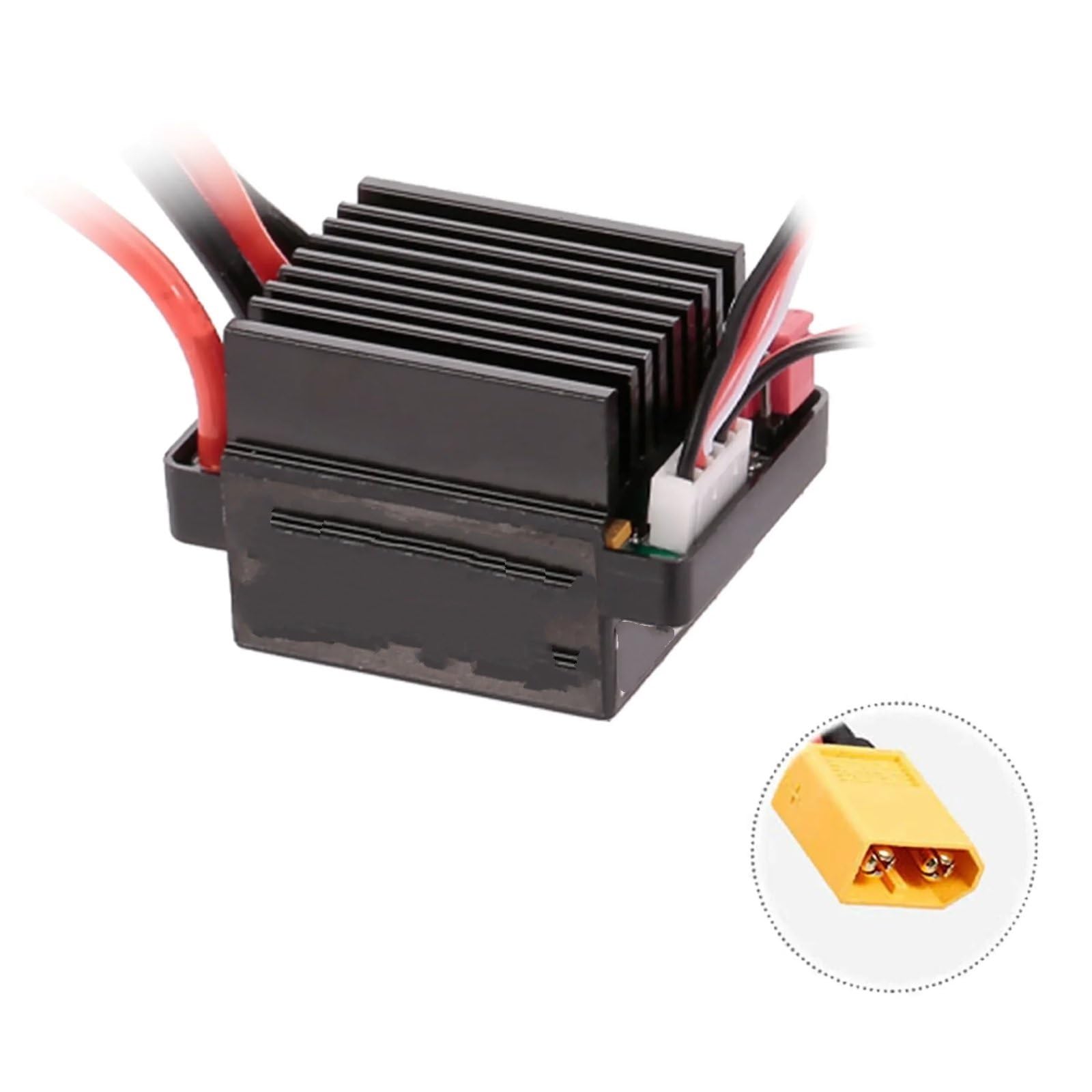 ESC RC Per Traxxas Per Axial 1/10 320A Impermeabile 5V/2A BEC Brushed ESC 2-3S Regolatore Di Velocità RC Crawler Auto 390 550 Motore Brushed(XT60 Plug)