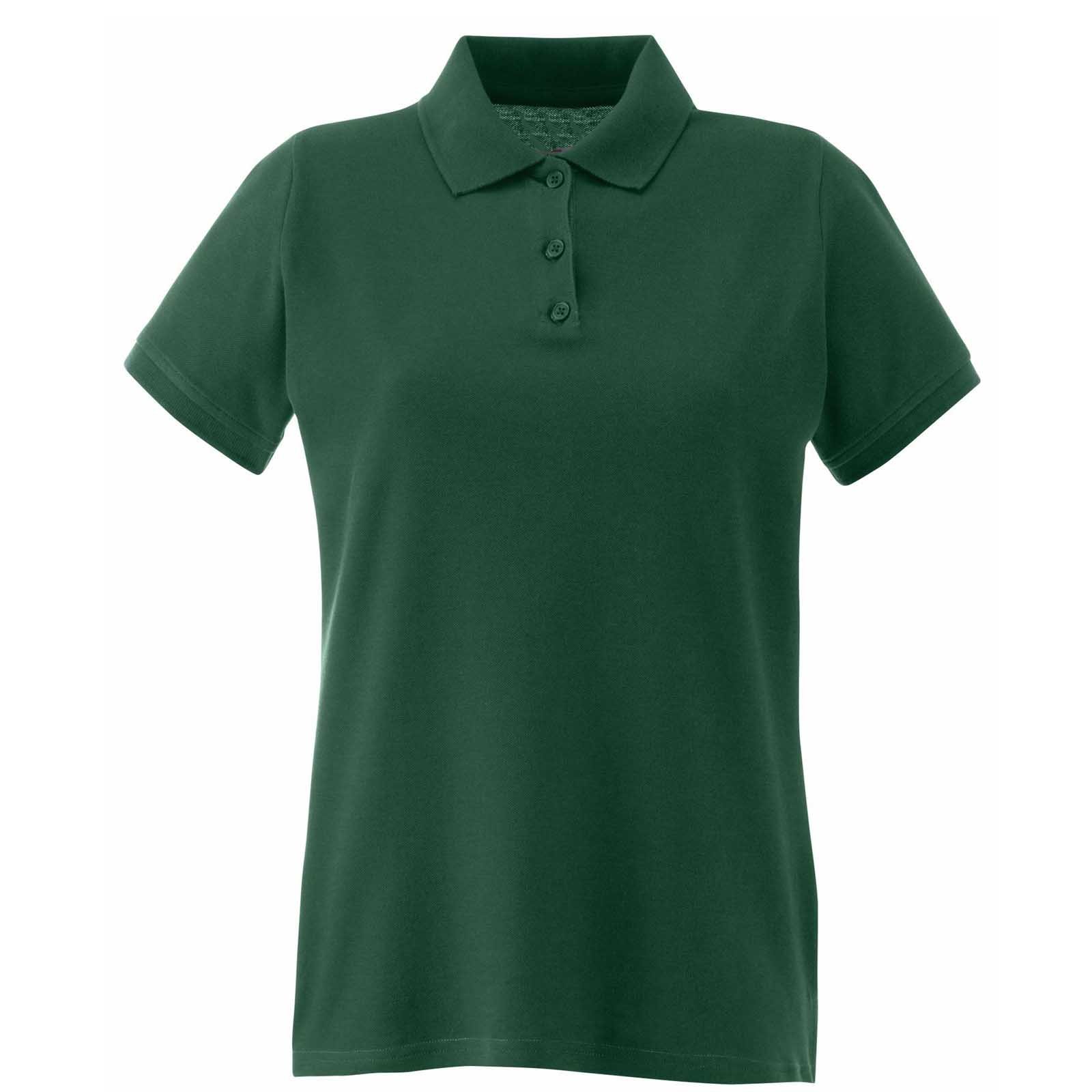 Ladies Classic Pique Polo Shirt Bottle Green 14