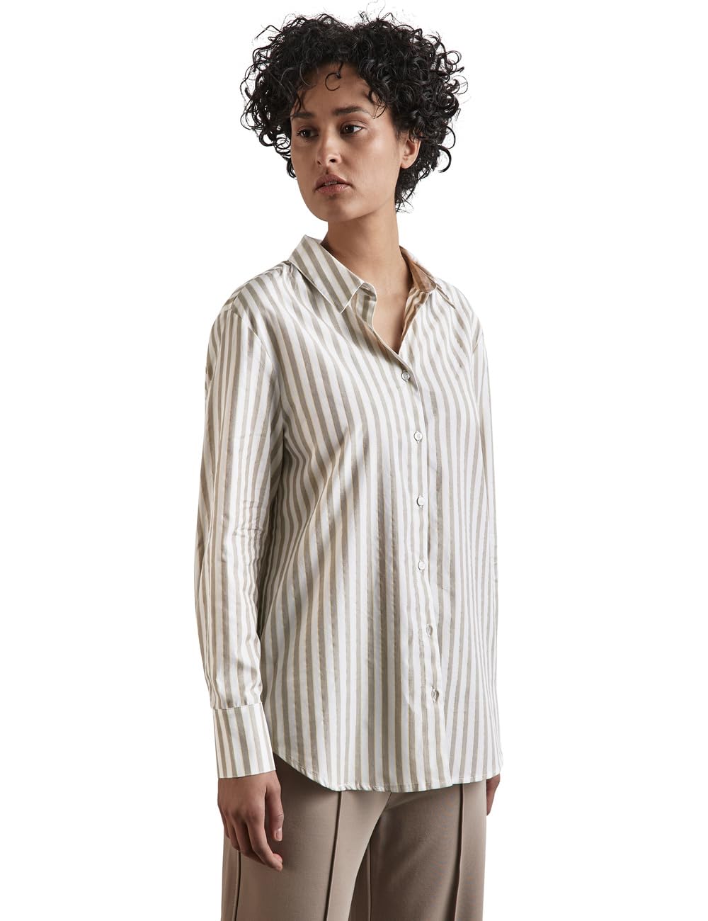 Street One Damen Gestreifte Hemdbluse