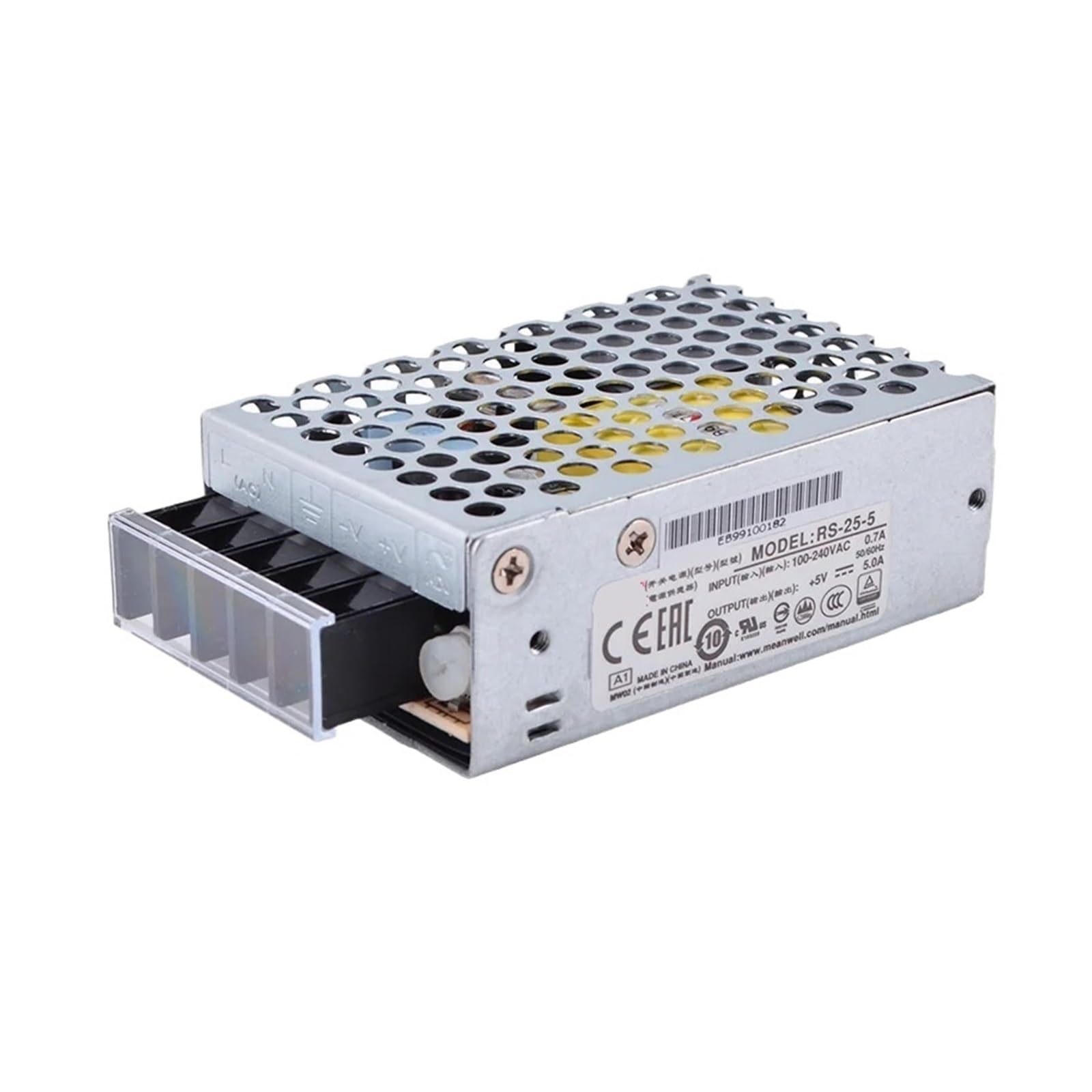 LEOTNNDQ RS-25-5 AC/DC 25W/ 5A/ 5V Single Output Switching Power Supply