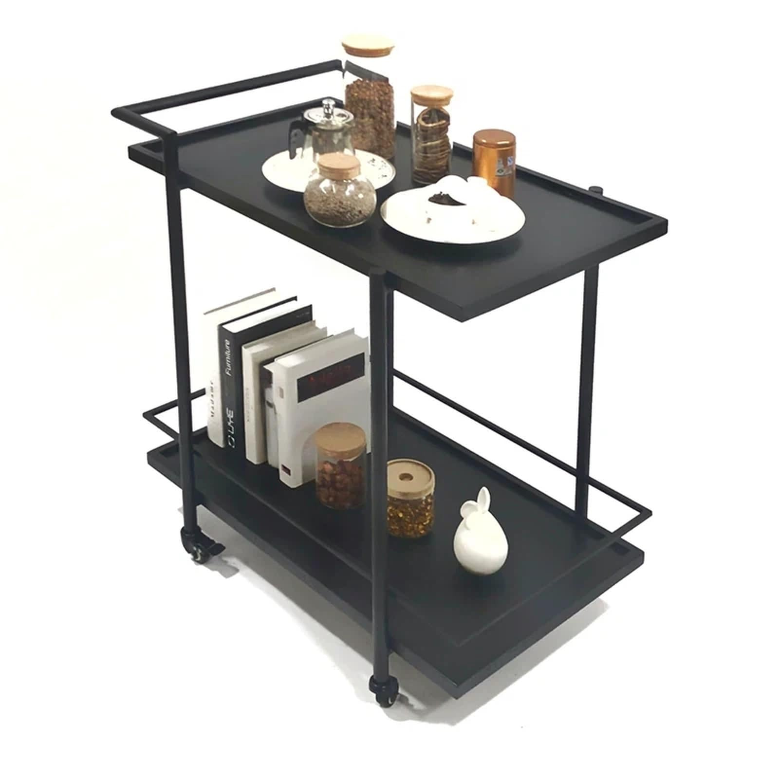 Pranzo Mobile bar a 2 livelli e carrello da tè for catering mobile