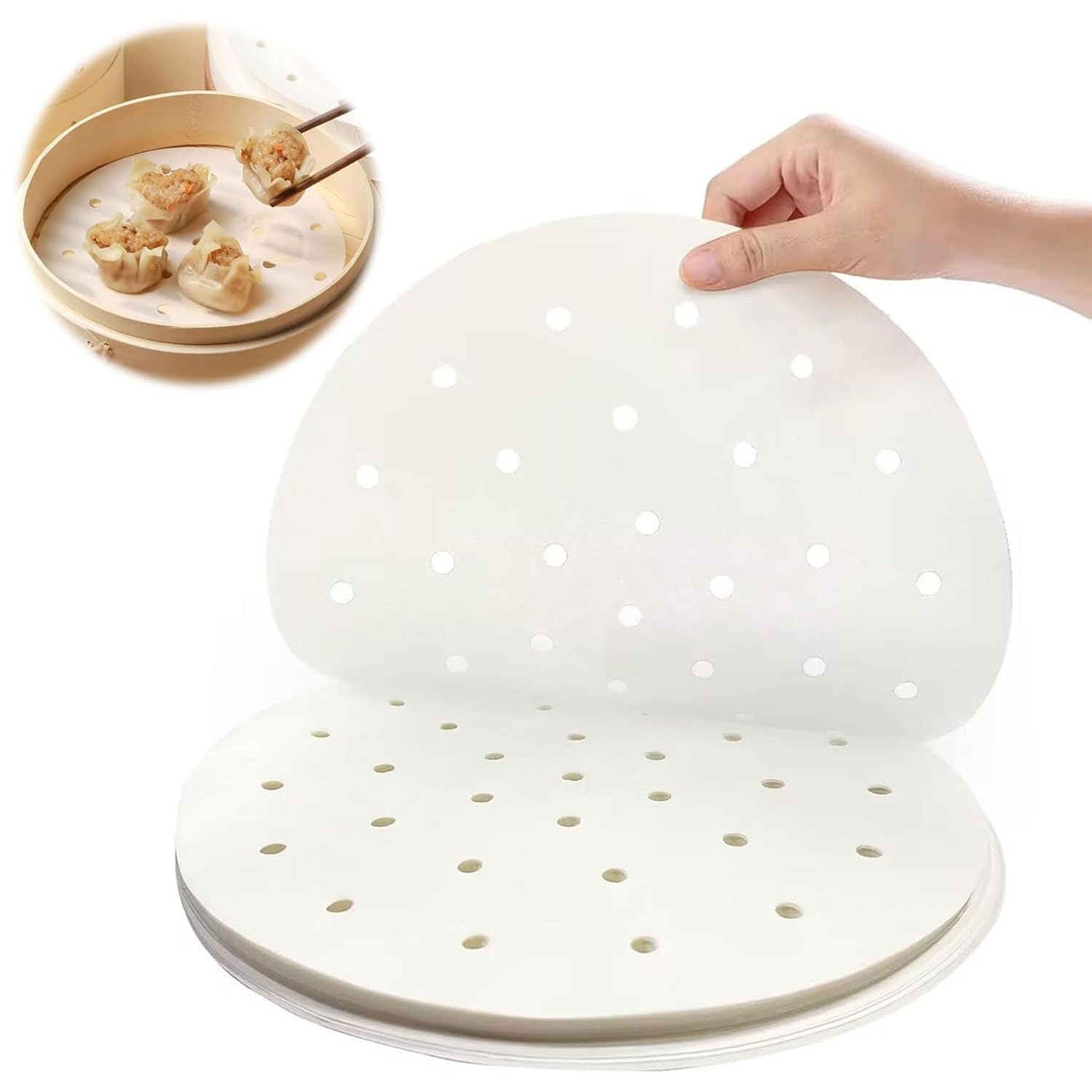 せいろ蒸しシート 蒸篭 シート【100枚 直径15cm/18cm/20cm/23…