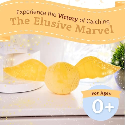 Miniatura 4 de KIDS PREFERRED Regalos de Harry Potter, mini peluches de Snitch dorados para bebés, juguetes de bebé de Harry Potter para niños pequeños, decoración