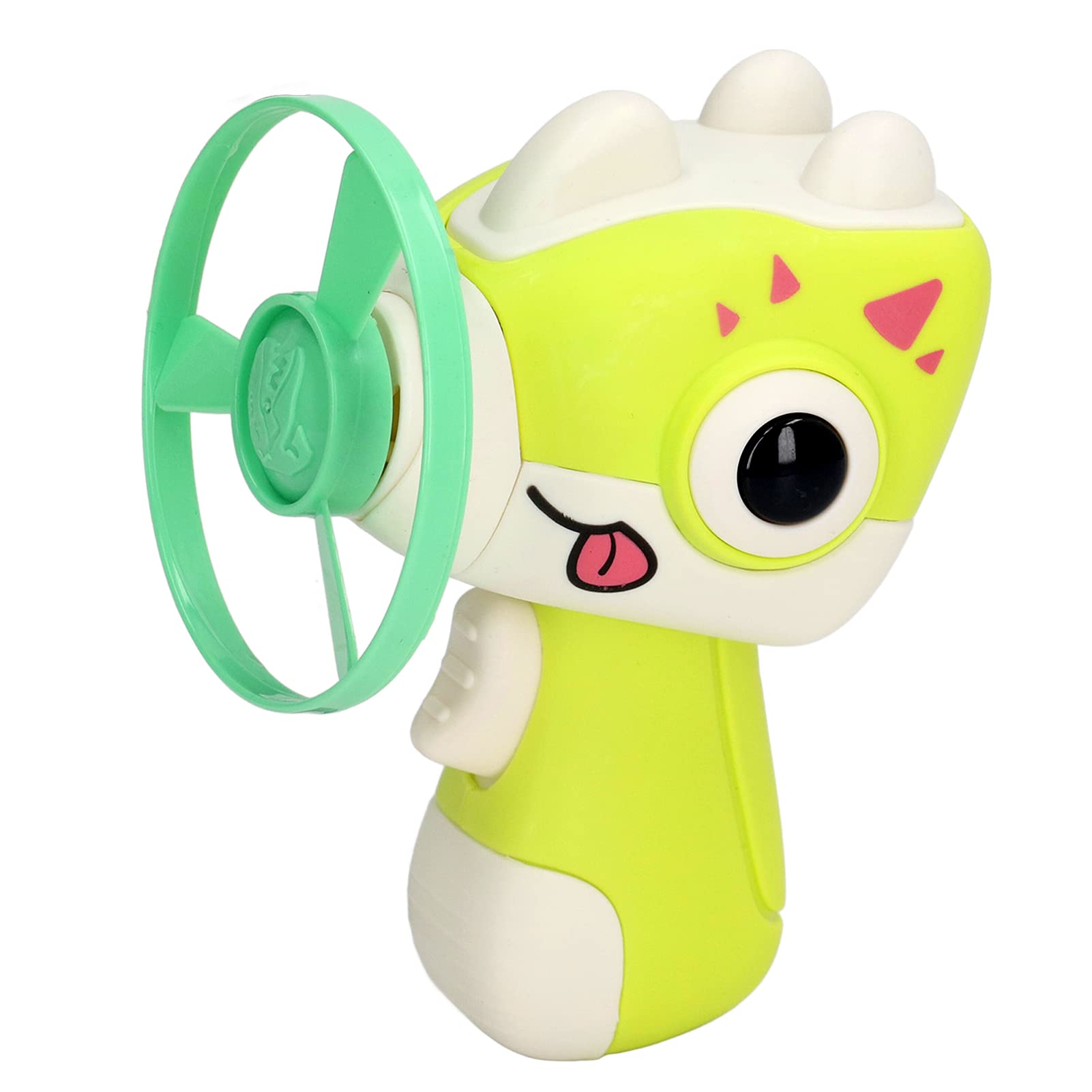 Light Up Flashing Gyroscope, Educational Endless Fun Disc Toy Cartoon Dinosaur for Park (Green)