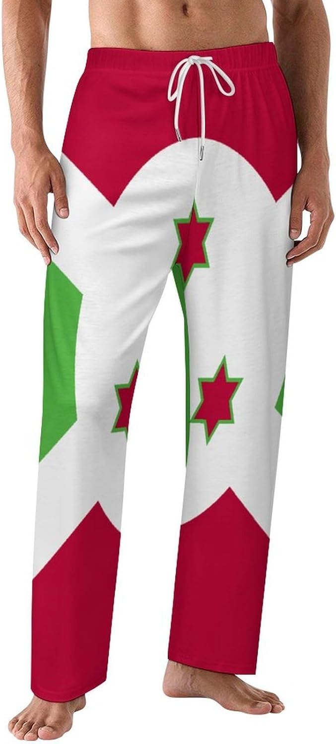 Adugen Origei Men Pajama Pants Sleepwear Dominican Flag Men Sleepwear Cool Pj Bottoms