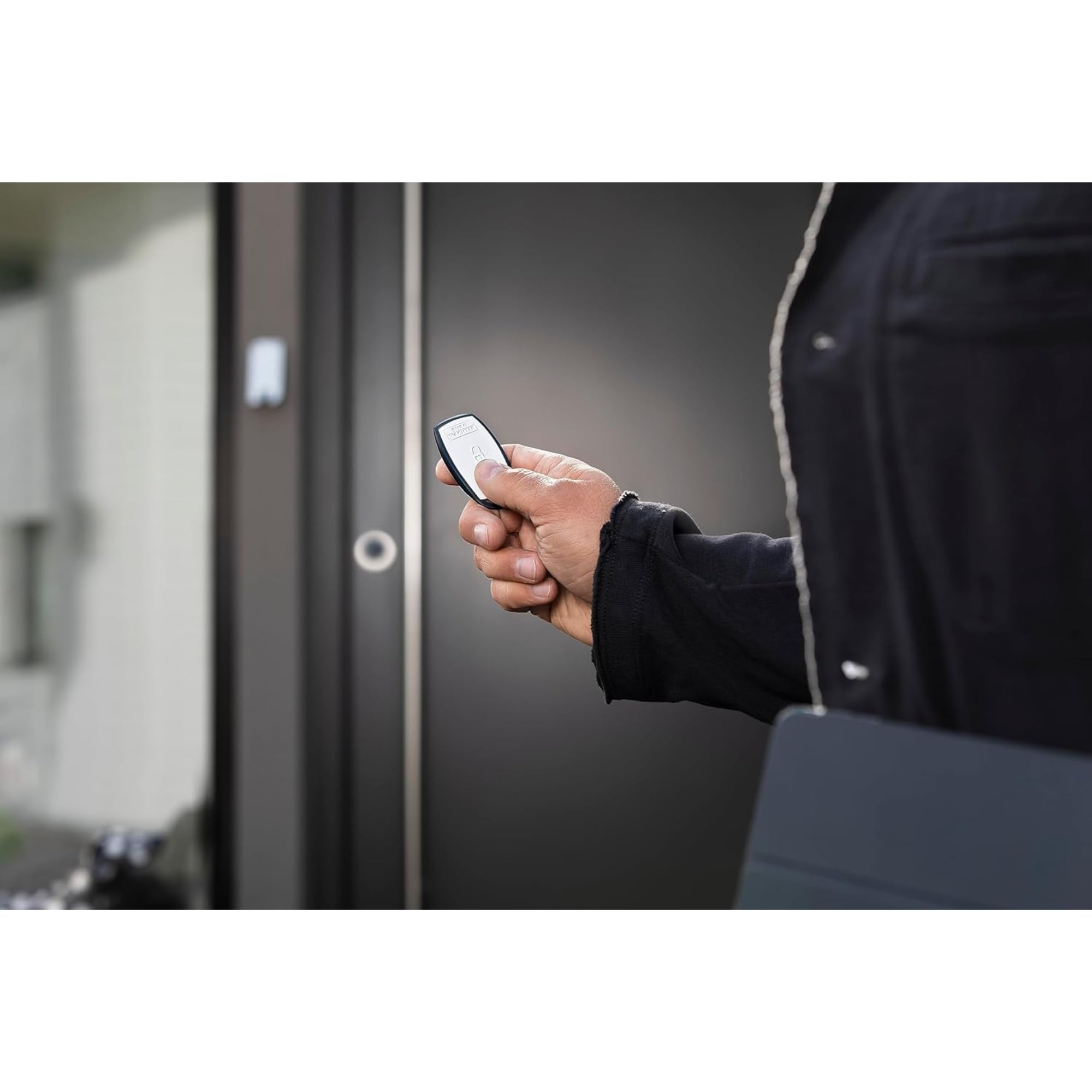 BURG-WÄCHTER Chiave radio elettronica per secuENTRY Home, transponder attivo per serrature elettroniche serie secuENTRY, ENTRY sE-Key 7713, bianco/nero