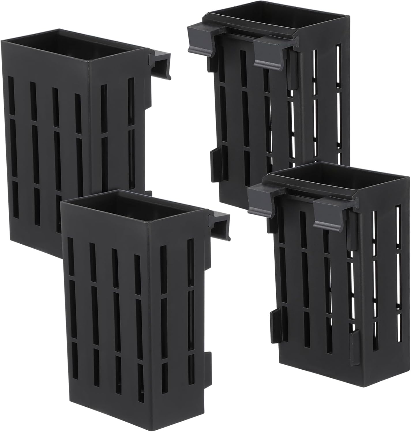 INOOMP 4pcs Aquatic Plant Holder Plastic Aquarium Planter Wall Hanging Plant Pot for Fish Aquarium Decorations