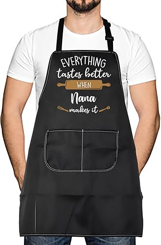 Miniatura 7 de LEVLO Best Mother Father Baking Cooking Gifts Everything Sabe mejor cuando MimiNanaNonnaGigi Makes It delantales