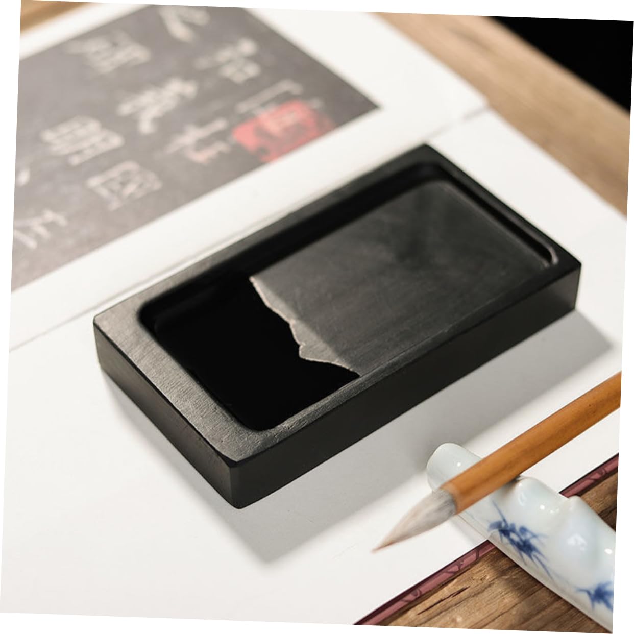 中国硯 Amazon | CORHAD 書道用硯 研磨用硯 中国硯 耐久性のある筆記