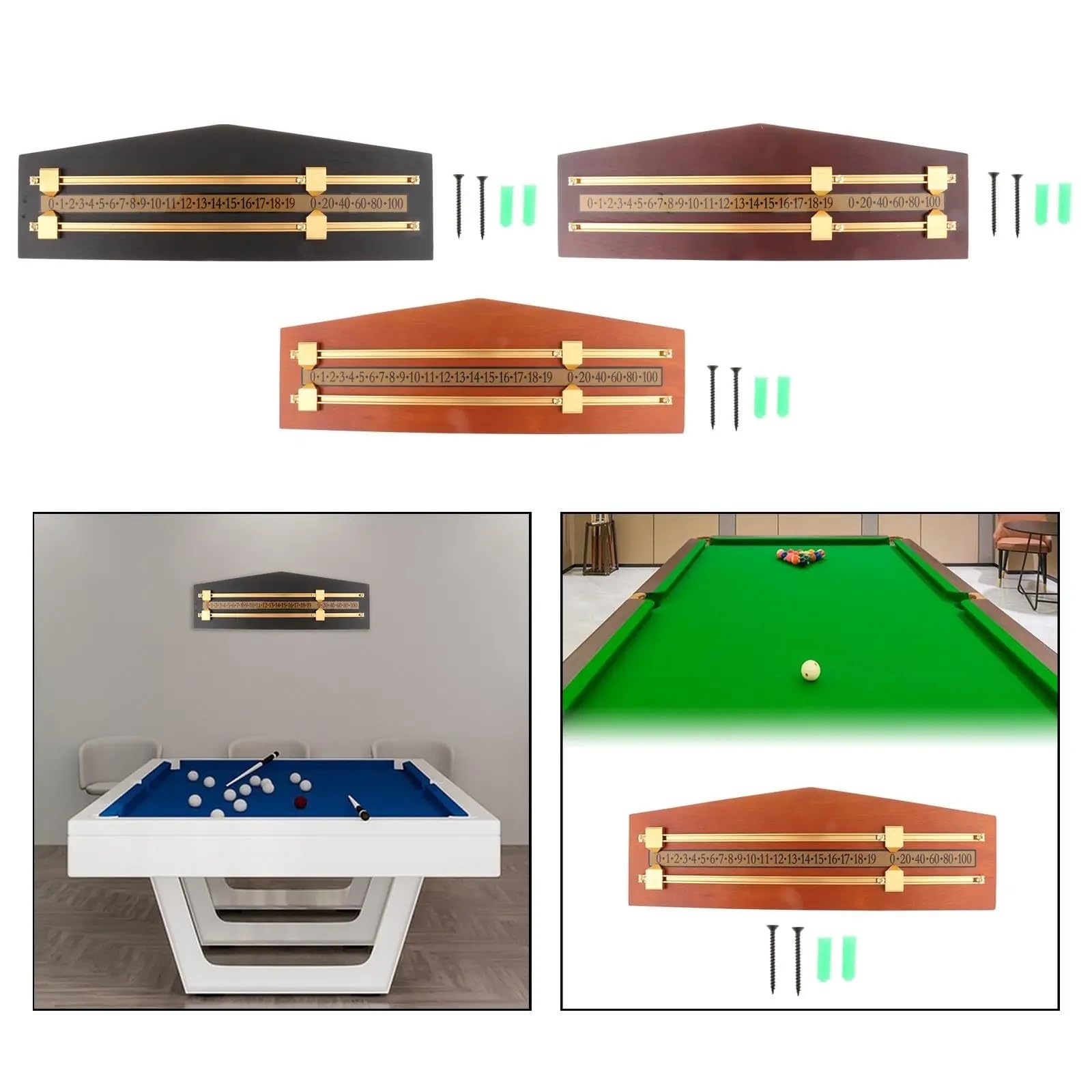 Snooker- und Billard-Anzeigetafel, Billard-Punktezähler-Spielerclub-Zubehör, Integrator-Shuffleboard-Wand-Anzeigetafel FüR Billard