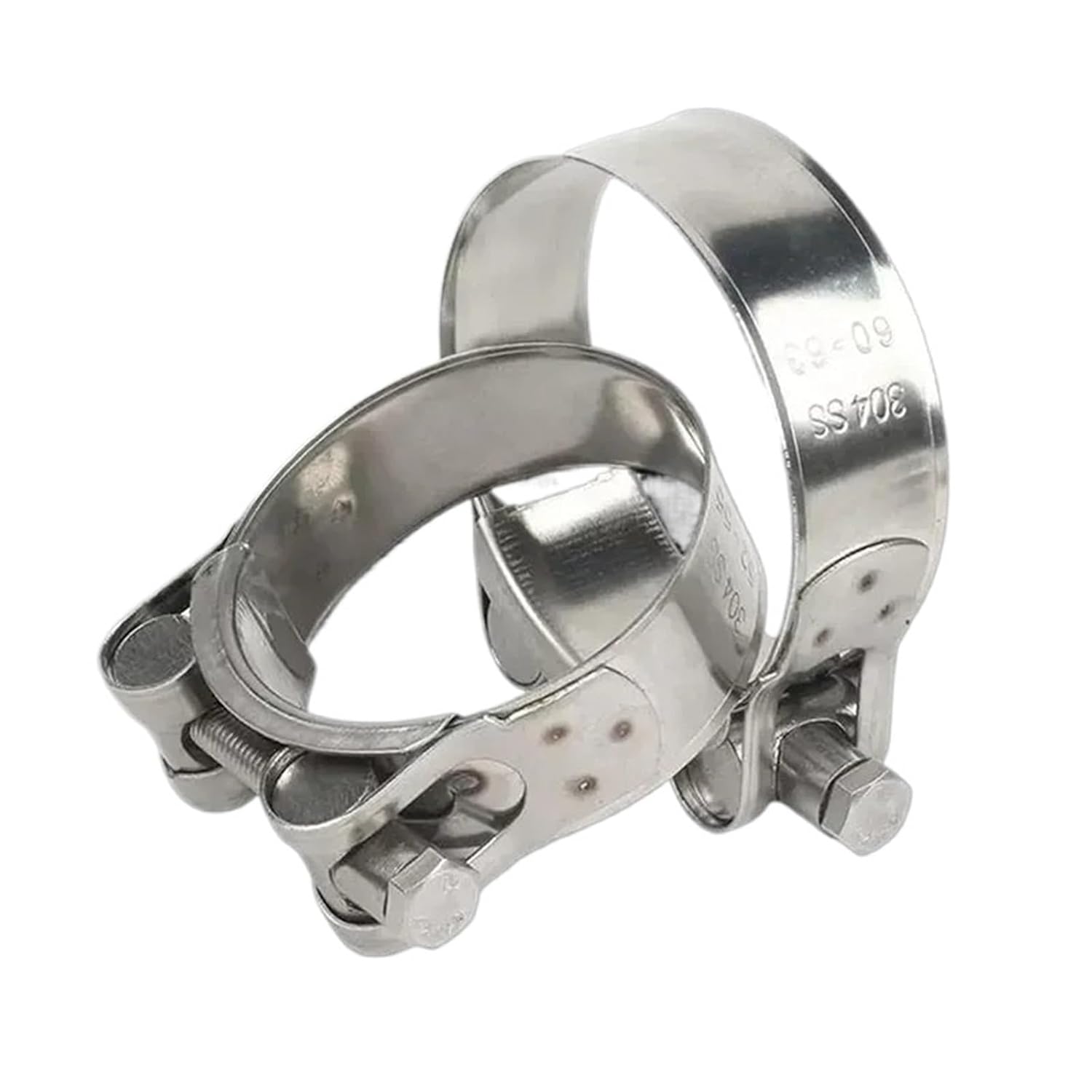 1pcs 304 Stainless Steel Powerful Hose Clamps Exhaust Air Water Pipes Durable Sealing Powerful Strength Repair Welding Tools(40-43mm)