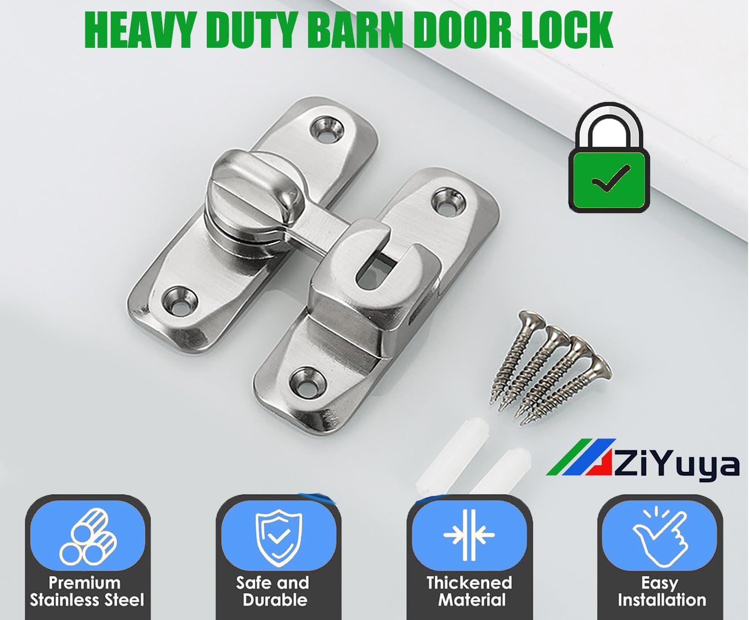 ZiYuya 90/180 Degree Flip Door Latch - Image 4