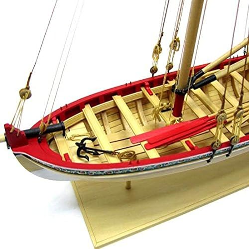 Miniatura 3 de Model Shipways 18th Century Longboat Kit de modelo de madera 148  Nivel principiante a intermedio  Plancha en marco  Kit modelo de barco para