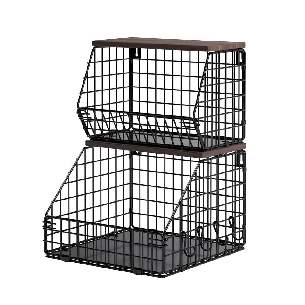 CTRLZS Kitchen Fruit Basket Hanging Fruit Basket Fruit & Vegetable Storage Box Snack Organizer
