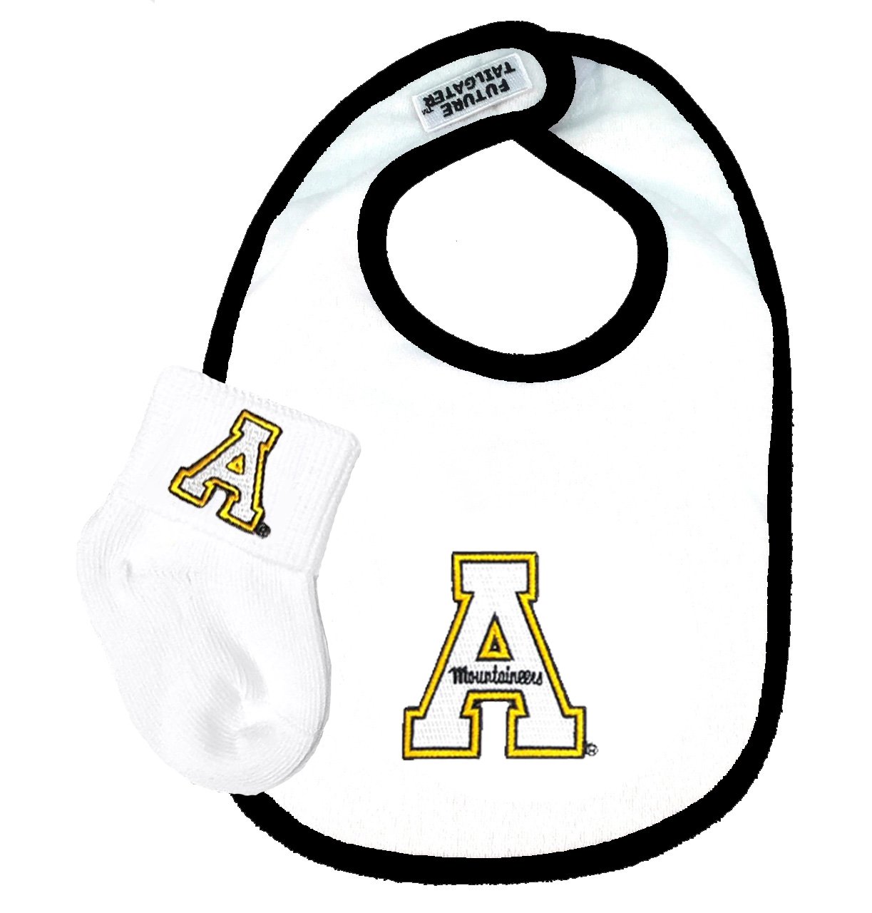 Future Tailgater Appalachian State Baby Cotton Bib and Socks Set