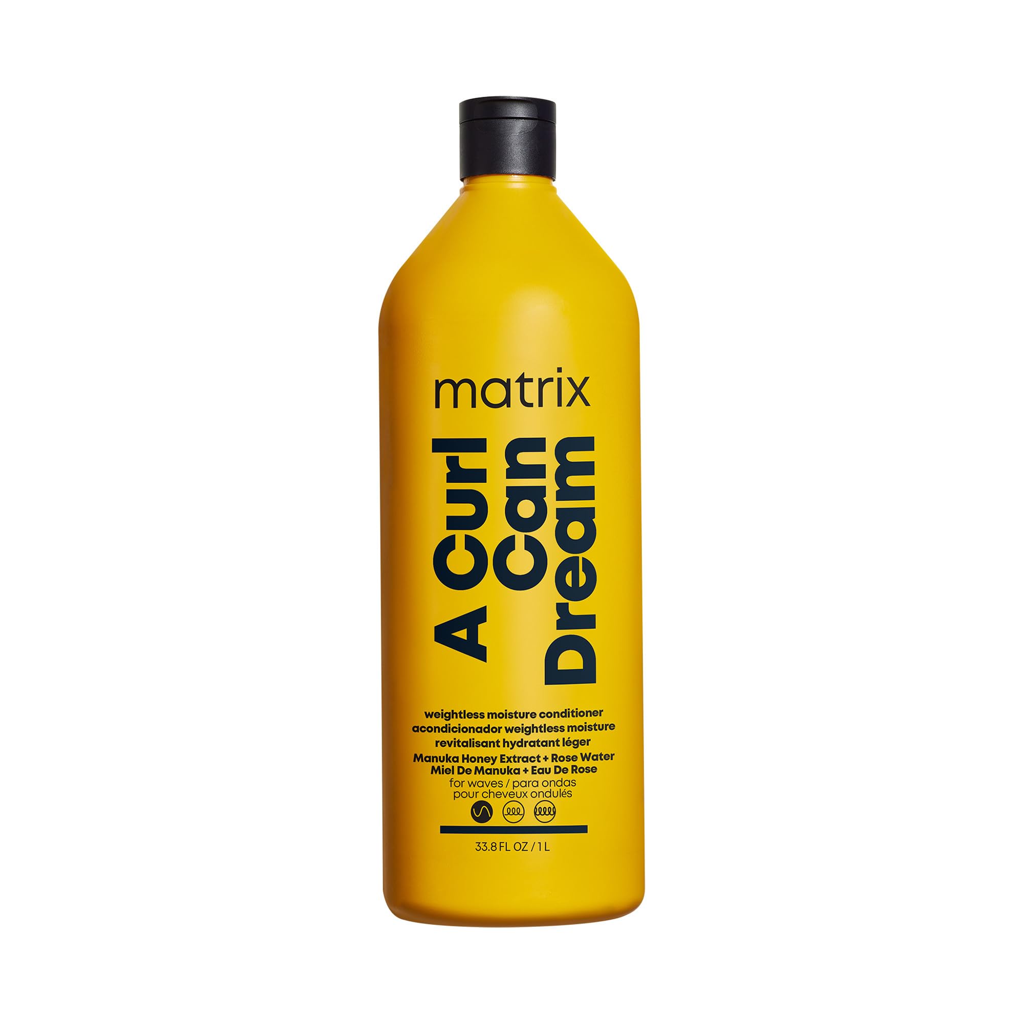 Matrix A Curl Can Dream Weightless Moisture Conditioner For Wavy Hair - Moisturizes and Defines Waves with All Day Frizz Control, With Manuka Honey Extract, Silicone-Free