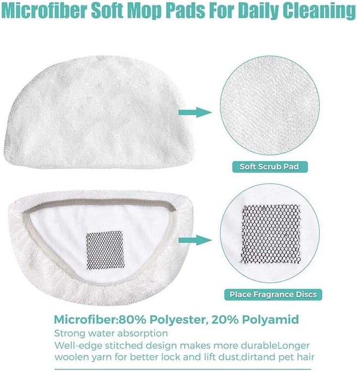 Steam Mop Pads Set Replacement Fit for Bissell PowerFresh 1806 1940 1544 1440 Series